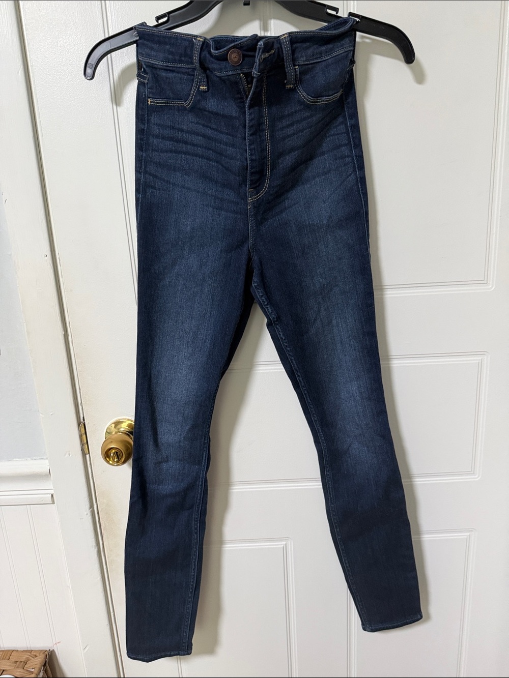 Hollister Dark Blue High-Rise Kids Jeans